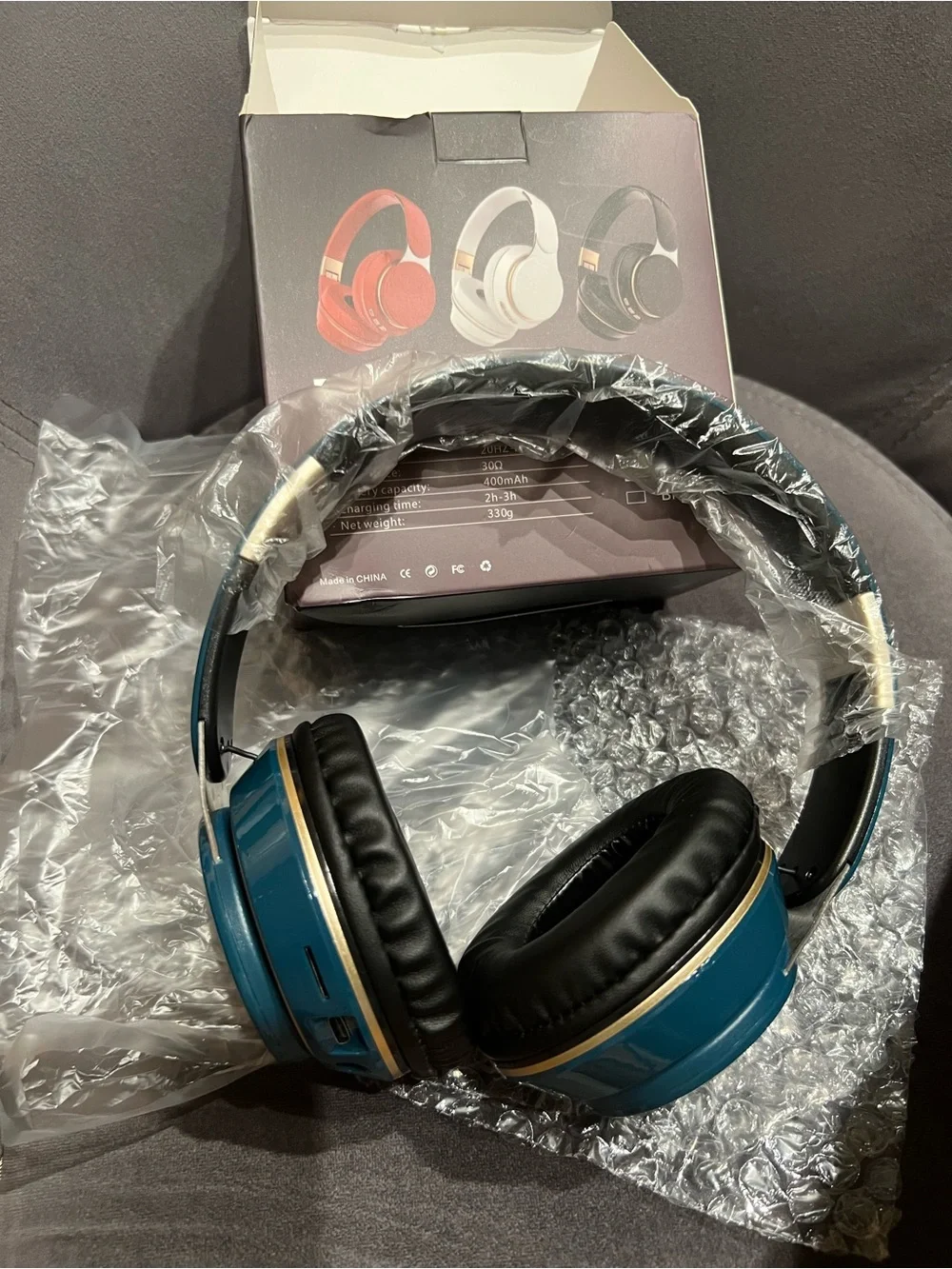 Wireless Over-Ear Headphones in Teal - Comfortable Bluetooth Audio NWT
